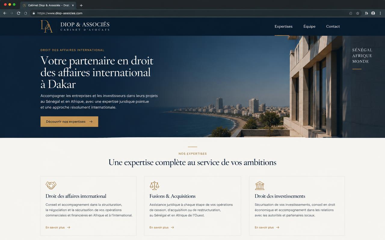 Démonstration — Cabinet d'avocats
